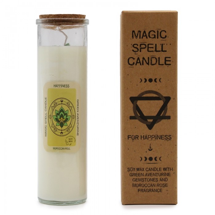 Magic Spell Candle Happiness - Ευτυχία Ειδικά Κεριά- Κεριά για καθαρισμό χώρου - Κεριά τσάκρα